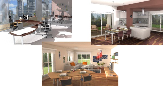 Renderings di ambienti interni - Trento, Trentino